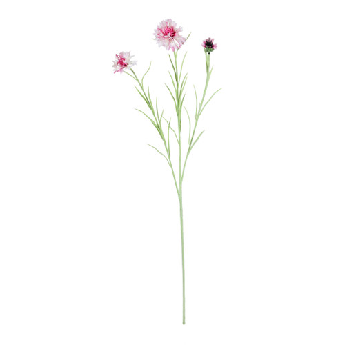 Cornflower Spray X 3 - Pink - 65cm