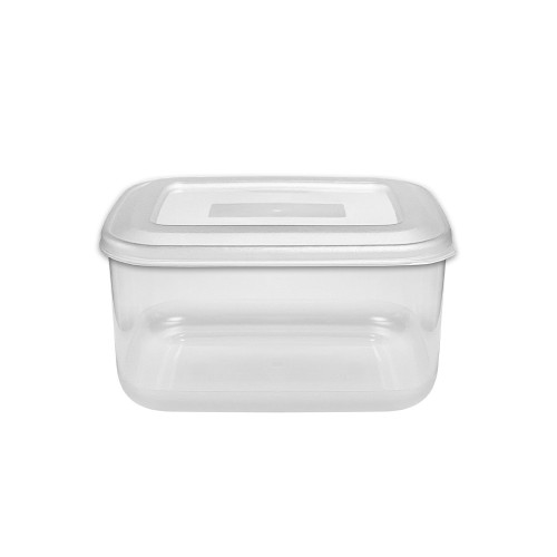 1.5 Litre Square Food Container Clear