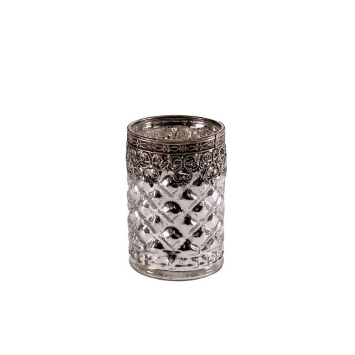 12cm Mercury Votive with Metal Rim (6/24)