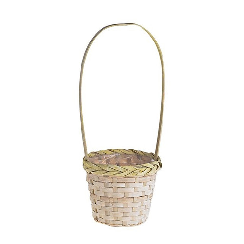 BFA Basket Pot Mum Yellow D18cm