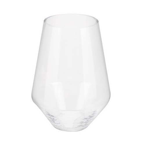 Glass Angular Vase 25Cm