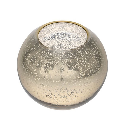 Glass Ana Fishbowl Gold 17Cm