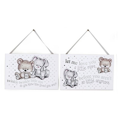 Plaque Natural Baby 2 Assorted 20X30cm