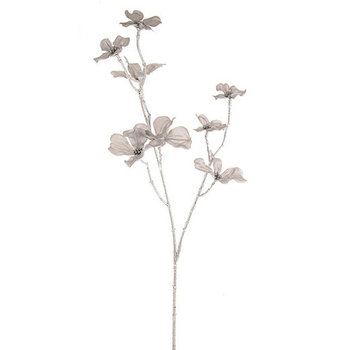 Neva Dogwood Spray Silver 66Cm