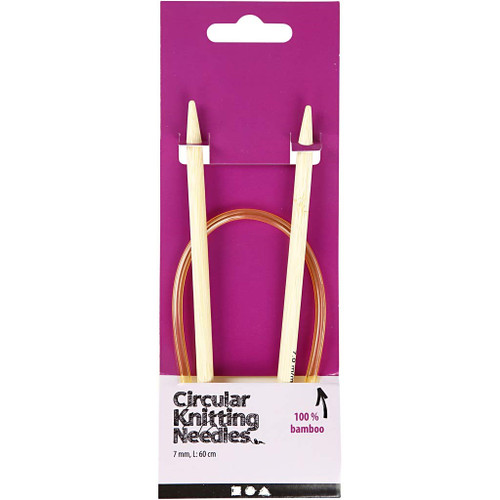 Circular Knitting Needle, no. 7, L: 60 cm, 1 pc