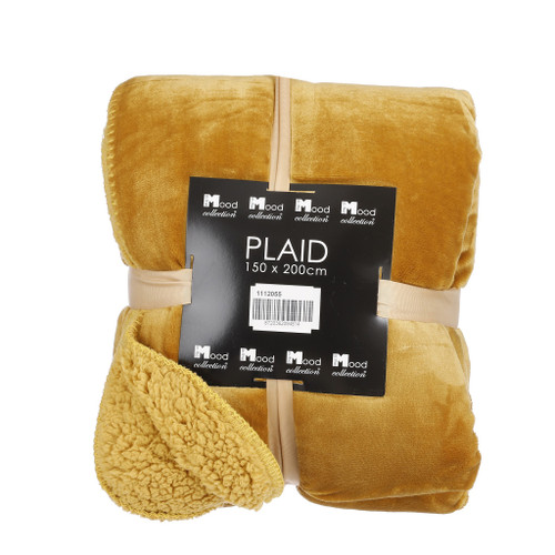 Mardy fleece plaid yellow - l200xw150cm 