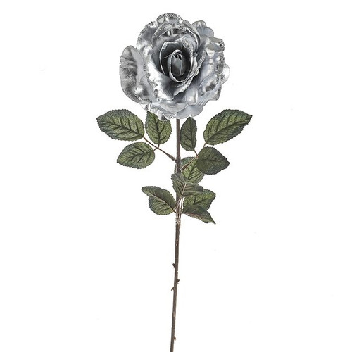Rich Silver Rose Stem 71Cm