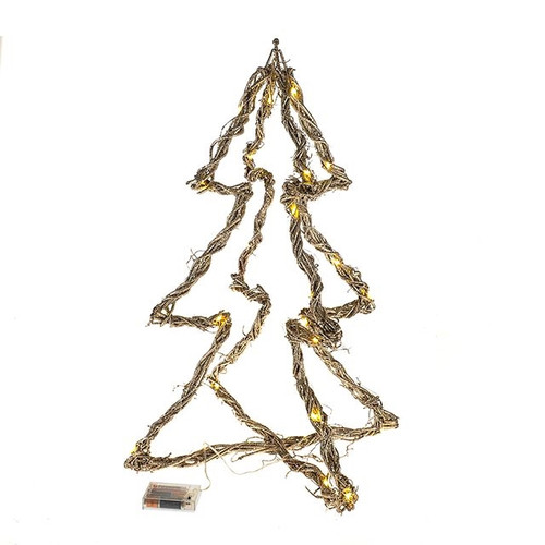 Light Up Rattan Tree 60Cm