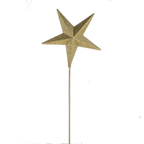 Star Glitter Pick Gold 55Cm