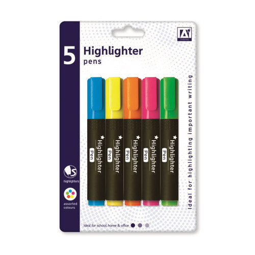 Pens Highlighters X5