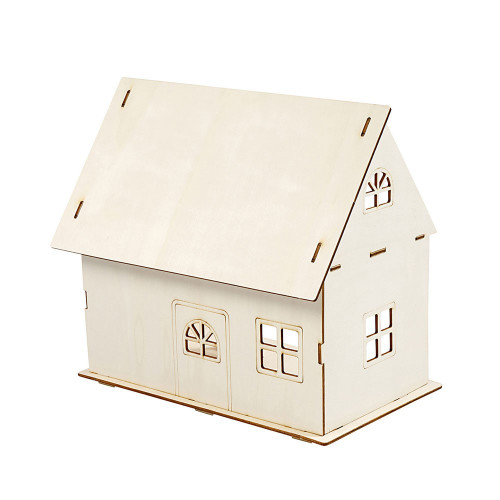 Doll house construction, H: 25 cm, size 18x27 cm, 1 pc