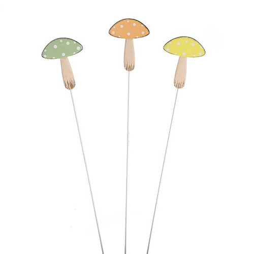 Pick Metal Mushroom 3 Assorted