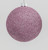 80mm Glitter Ball Decoration Pink