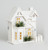 33cm Wooden House LED White