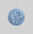4" Glitter Ball Decoration Aqua