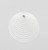 20cm Glitter Circles Decoration Wh