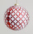 15cm Plastic Pattern Ball Red