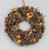 38cm Mix Cone Wreath w/Gold