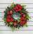 60cm Amaryllis/Apple Wreath Red