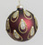 80mm Peacock Pattern Ball Burgund
