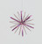 17cm Metal Snowflake Hanger Pink