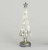 34cm Glass Tree Orn LED Pewter