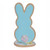 Bunny Silhoutte on a base Blue 10.5x8.5x20cm