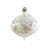 Iridescent Onion Bauble Clear 12cm