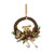 Half Wreath with Owl, acorns and greenery 25x25x9cm