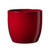 Basel Full Colour Ceramic Pot Shiny Bordeaux