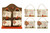 9X6.5Cm Autumn Wooden Hang Dec 4 Asst