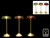 30Cm Glass Flower Touch Lamp 3 Asst