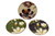 35Cm Floral Enamel Plate 3 Asst