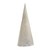 Beaded Cone  Tree - White - 45cm
