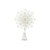 Glitter Snowflake Tree Topper - White - 23cm