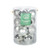 Silver Baubles PVC Tube - 4Matt / 4Glitter / 8Shiny - 8cm - 16 Pcs