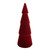 Flocked Tree - Burgundy - H50cm