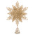 Glitter Snowflake Tree Topper - Gold - 32cm