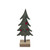 Felt Tree on Wooden Base - Green - H20cm