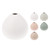 Vase Size: 103X103X100Mm 5 Assorted Colours: White, Grey, Green, Taupe And Ivory