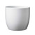 Basel Full Colour Ceramic Pot Shiny White