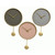 Balanced Beauty Iron Clock With Pendant 3 Assorted