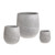 Fibre Clay Leaf Design Plant Pot Set Of 3