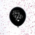OH Baby Gender Reveal Black Balloon Pink Confetti