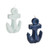 Ocean Candle Anchor Assorted Blue Small