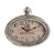 Zana Oval Clock Antique Silver  27Cm