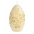 Blush Flower Embossed Egg Shape Candle Cream