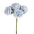 Foam Rose Bunch Baby Blue 6 Heads