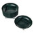 Plastic Bowl Square Base Green Pack of 10