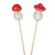 Ceramic Red Mushroom Pick Assorted